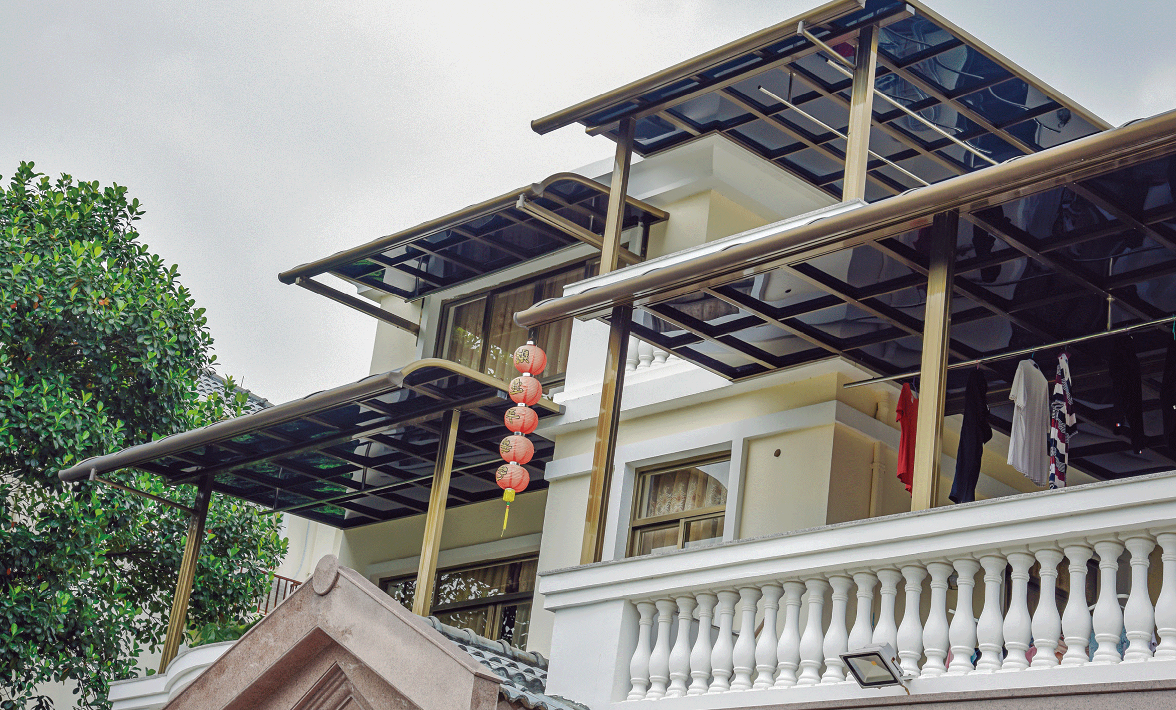 产品详情0757-8550551服务热线:高端雨棚,车棚,阳光房,凉亭,葡萄架